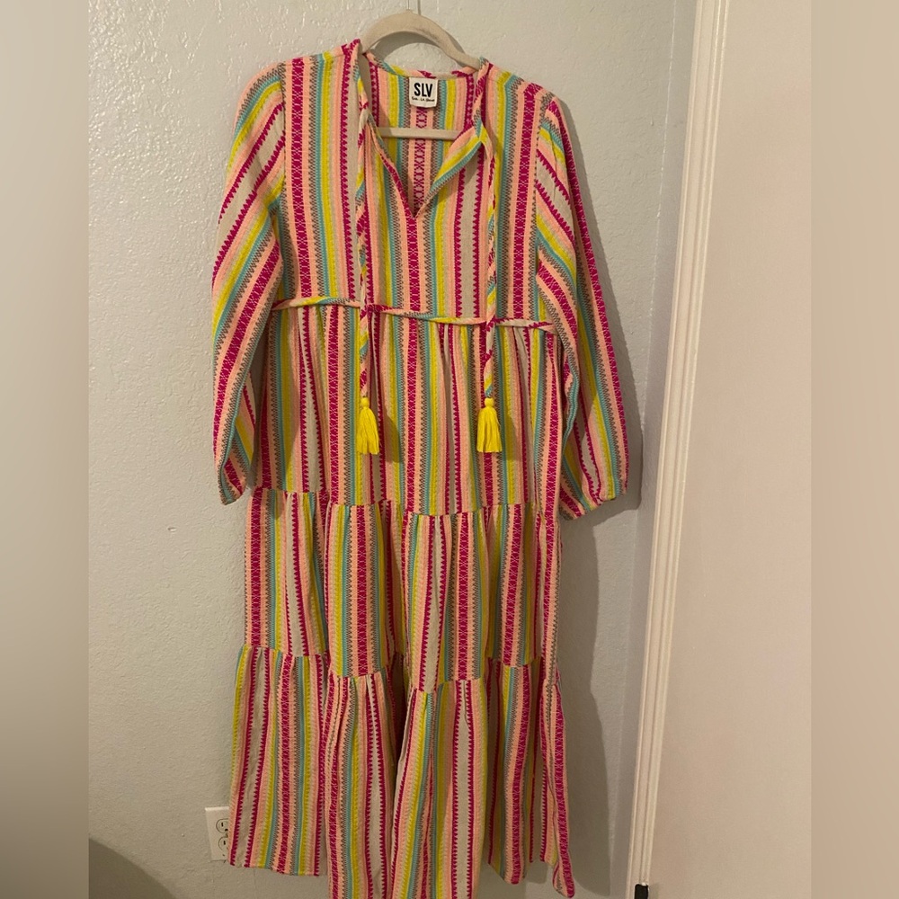 Colorful Striped Maxi Dress